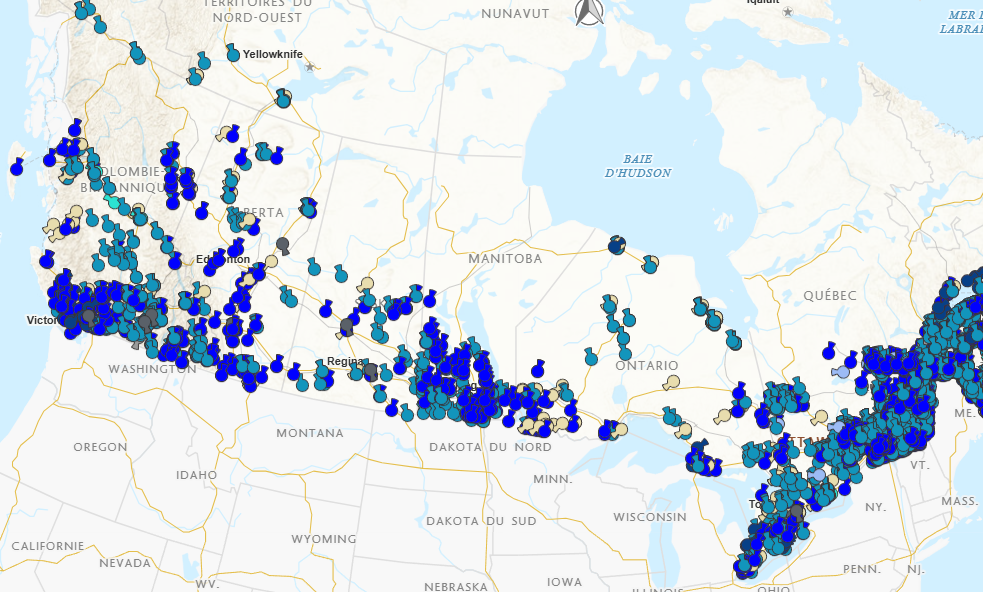 Galerie de cartes et de données sur les inondations - Gouvernement du Canada