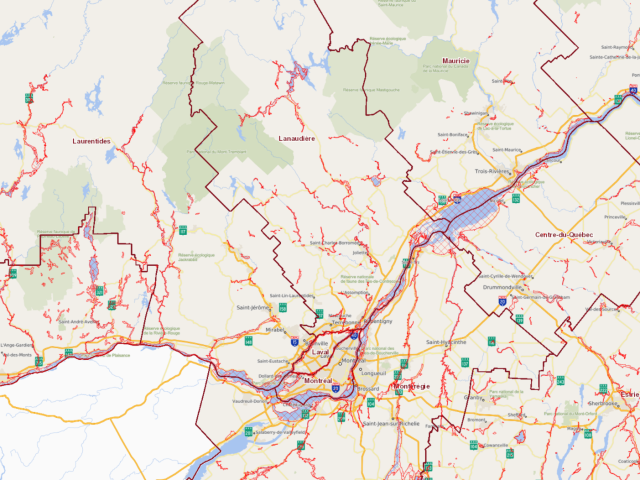 Zones inondables et de mobilité des cours d'eau - gouvernement du Québec