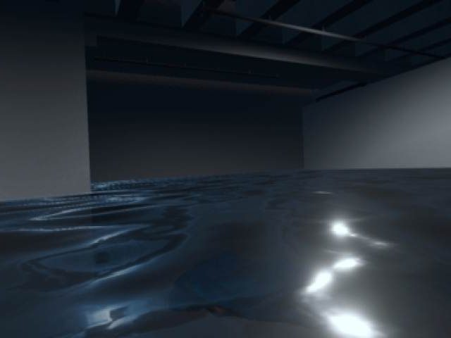 Quand les flots bleus de la rivière et la pluie de la haute-Ville atteindront la galerie