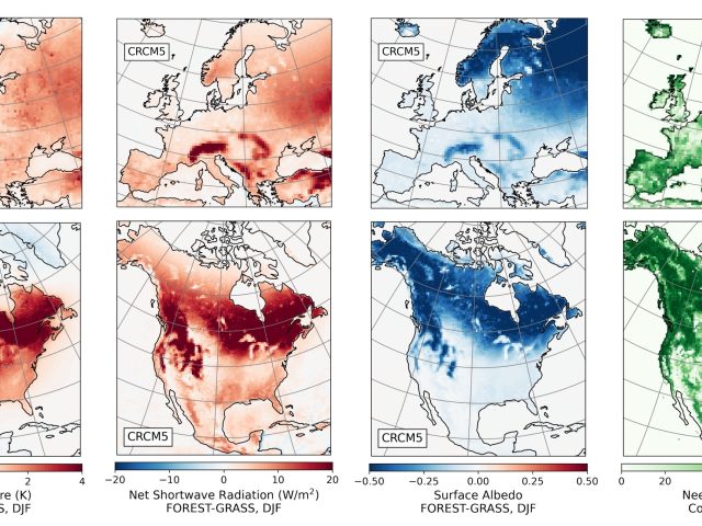 Évaluation de l’impact des changements dans l’occupation des terres sur le climat – Phase I